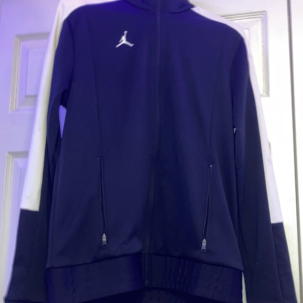 Jordan Women's Black and White Track Jacket